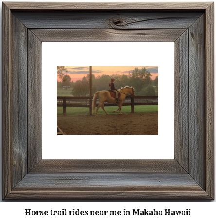 horse trail rides near me in Makaha, Hawaii